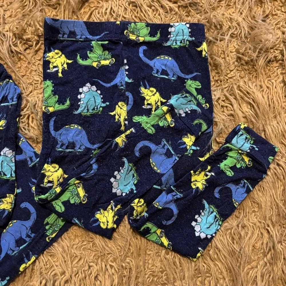 Bamboo Dinosaur PJs Print Kids Boys Pajama Set Viscose Buttery Soft 24 months